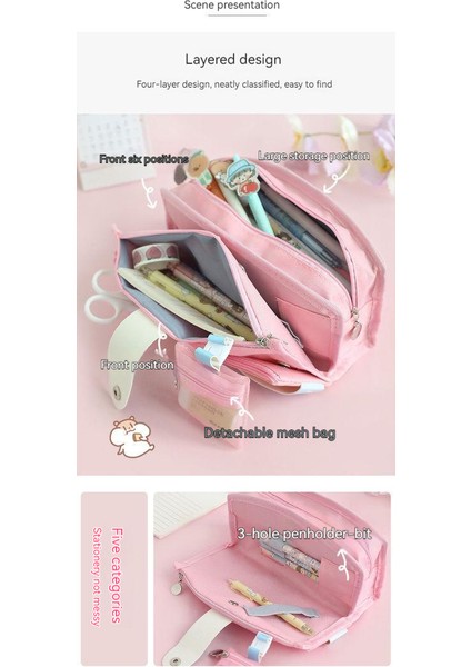 Sevimli Kız Versiyonu Kalem Çantası Ortaokulu (Yurt Dışından) modelleri