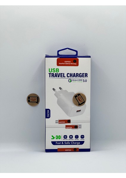Samsung Xiaomi Huawei Şarj Aleti S-30 Micro