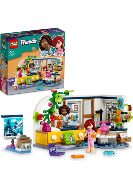 LEGO® Friends Aliya'nın Odası 41740 - 6 Yaş ve Üzeri Çocuklar Için 2 Mini Bebek Karakteri Içeren Yaratıcı Oyuncak Yapım Seti (209 Parça)