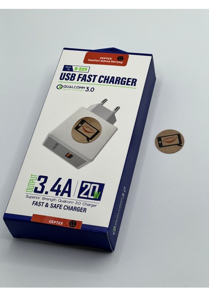 20W Şarj Aleti Adaptörü S-225 USB