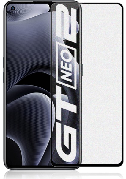 Realme Gt2 / Gt Neo2 Için Tam Kaplayan Çerçeveli Mat Cam Koruma - AL3124