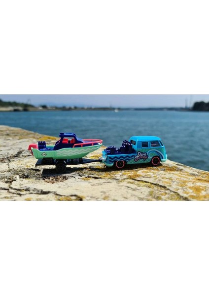 1:64 The Originals Volkswagen T1 Taşıyıcı Tekne Mavi fiyatları