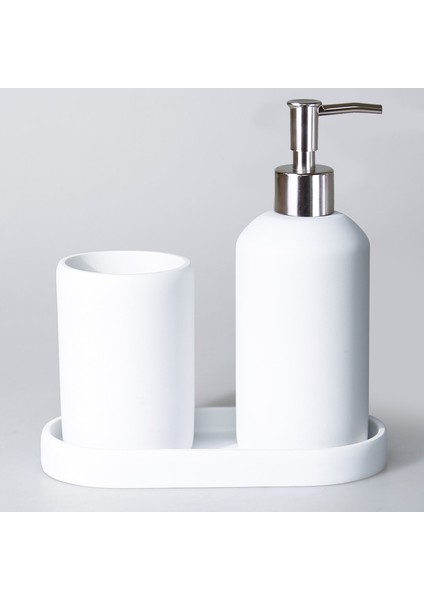 Smooth 3 Parça Banyo Seti Beyaz