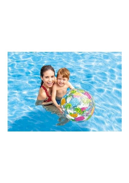 59040 Şeffaf Desenli Deniz Topu 51 cm
