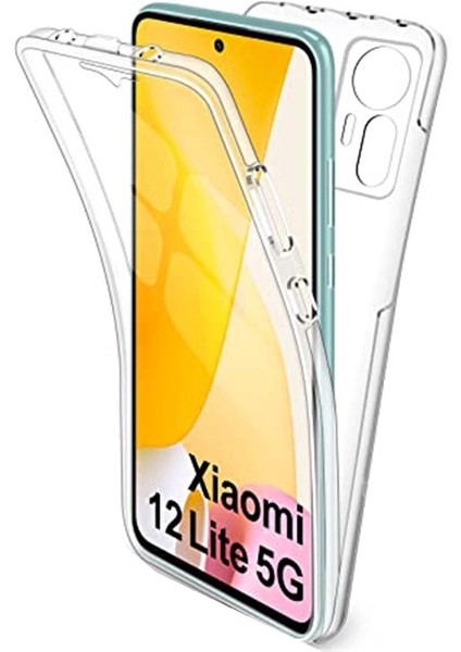 Xiaomi Mi 12 Lite Kılıf Ön Arka Şeffaf Silikon Koruma Şeffaf