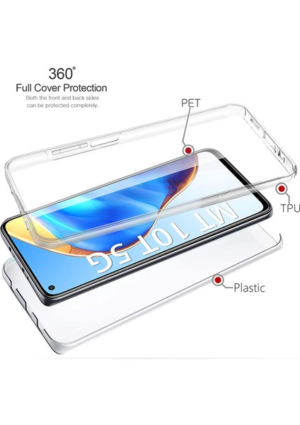 Xiaomi Redmi Note 11S Global Case Kılıf Ön Arka Şeffaf Silikon Koruma Şeffaf