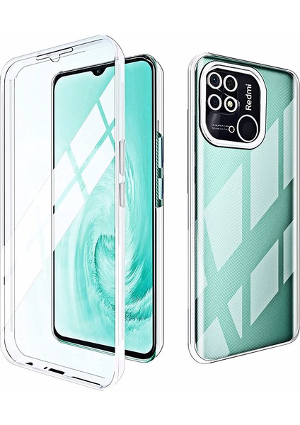 Xiaomi Redmi 10A Case Kılıf Ön Arka Şeffaf Silikon Koruma Şeffaf