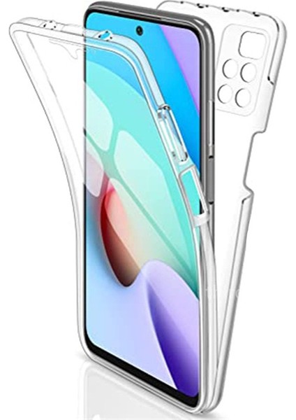 Xiaomi Redmi 10 Case Kılıf Ön Arka Şeffaf Silikon Koruma Şeffaf