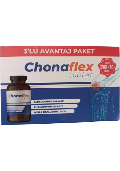 Chonaflex Glucosamine 90 Tablet - 3'lü Avantaj Paket 270 Tablet