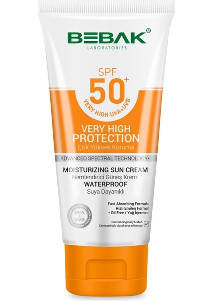 Nemlendirici Güneş Kremi 50 Spf 75 ml Tüp