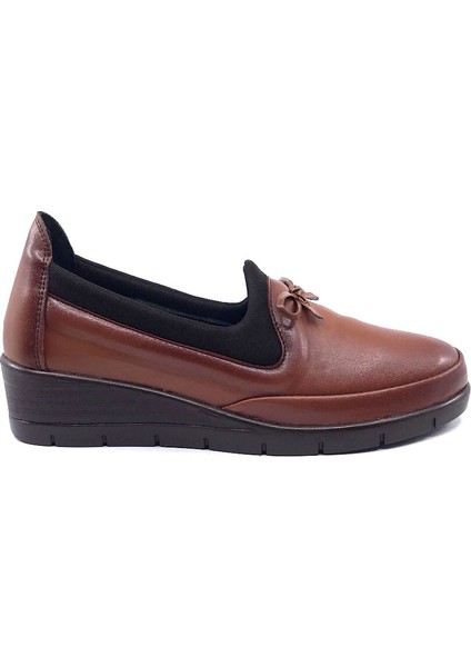 Y 50 Özel Topuk Jeli Taba Günlük Kadın Ayakkabı