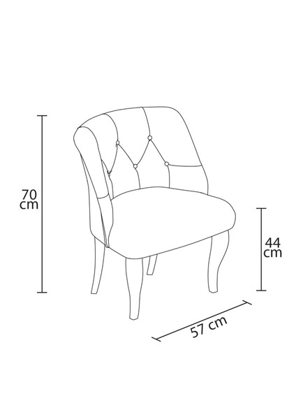 Gadahome Klasik Tekli Balkon Ofis ve Cafe Berjeri (Ceviz Ayaklı)