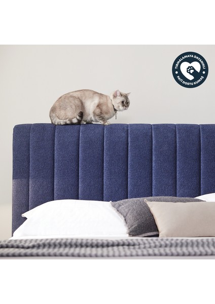 Bedding Lento Baza, Somni Başlık 2'li Set - Lacivert fiyatları