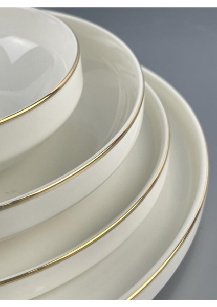 Modern Altın 6 Kişilik 24 Parça Yemek Takımı fırsatları