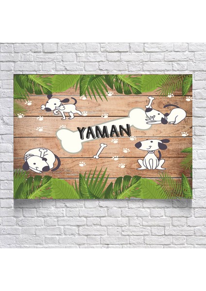 Sevimli Köpek Temalı Doğum Günü AFIŞI35 x 50 cm