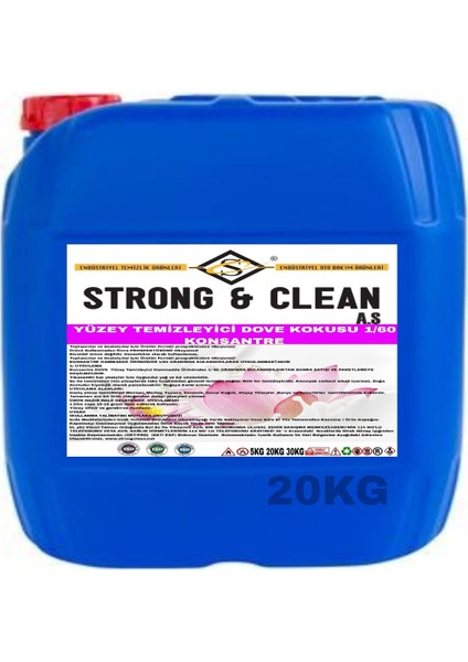 Yüzey Temizleyici Konsantre 1/60 Dove Kokusu 20 kg