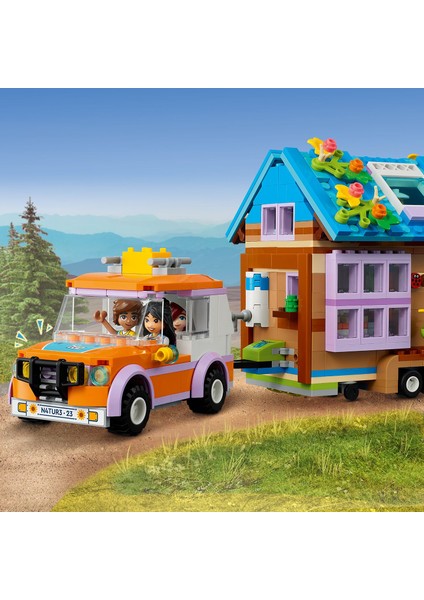 Friends Mobil Küçük Ev 41735 - 7 Yaş ve Üzeri Çocuklar Için 3 Mini Bebek ve Evcil Hayvan Karakterleri Içeren Yaratıcı Oyuncak Yapım Seti (785 Parça)