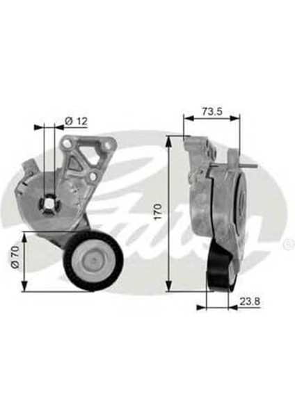 Golf 6 2011 - 2013 1.6 Bse Şarz Gergisi Komple