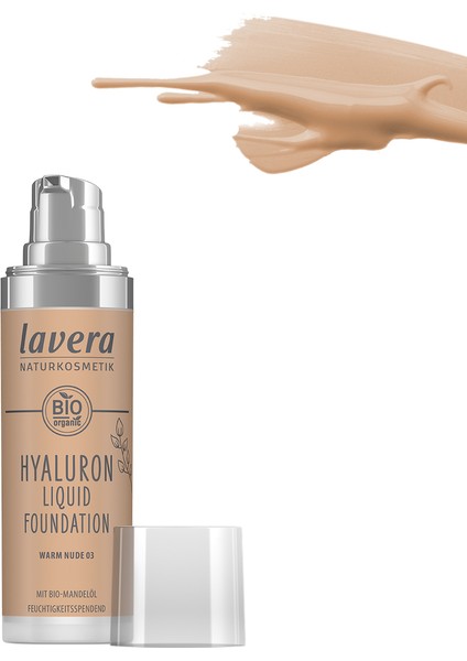 Hyaluron Likit Fondöten 30 ml | Warm Nude 03