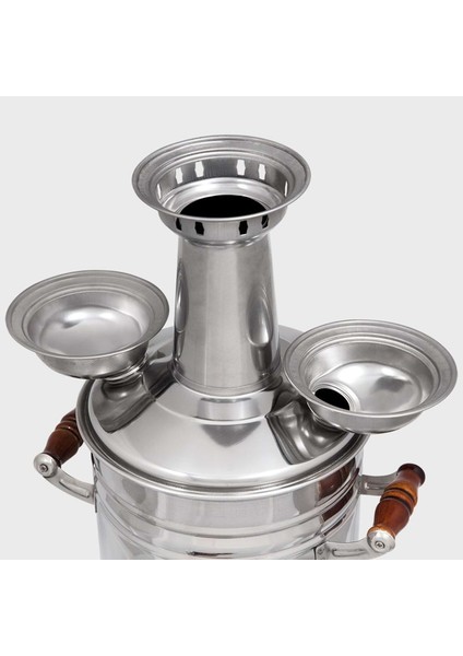 KS14 6 lt Krom Kömürlü Semaver Porselen Kulp fiyatları