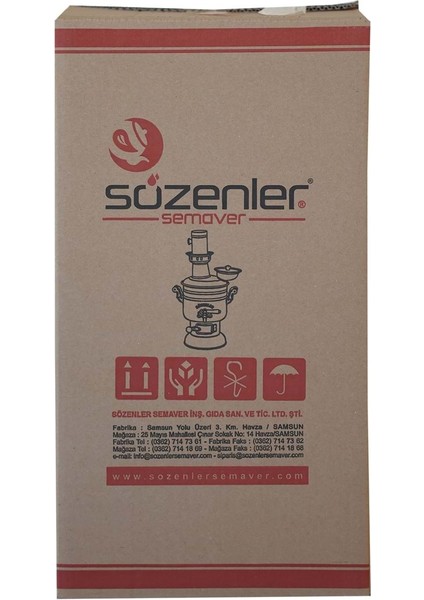 KS14 6 lt Krom Kömürlü Semaver Porselen Kulp indirimleri