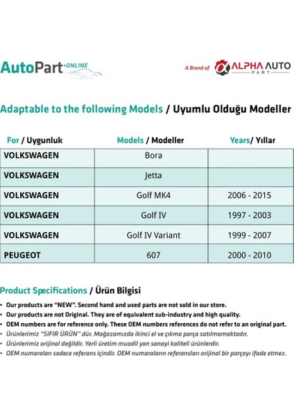 Volkswagen Golf 4, Jetta, Bora, Peugeot 607 için Ön Cam Kriko Klips -Sol fiyatları