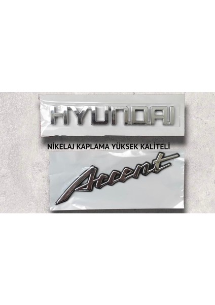 Hyundai Accent Admira Kasa Bagaj Yazısı 2 Li Takım