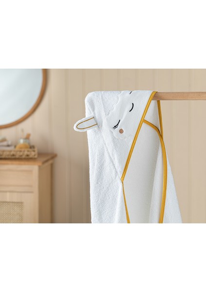 Kuzu Pamuk Bebe Havlu 75 x 75 cm Hardal