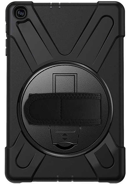 Apple iPad Mini 5 Uyumlu Kılıf Defender Tablet Tank Koruma Standlı Df1 Siyah