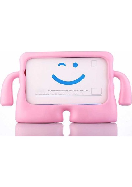 Case Street Apple iPad Mini 4 Kılıf Çocuklar Için Tutacaklı Silikon Ib1 Pembe