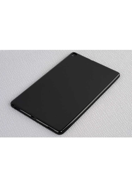 Case Street Samsung Galaxy Tab A 10.1 2019 T510 Kılıf Silikon Arkası Buzlu Lüx Koruma S2 Siyah