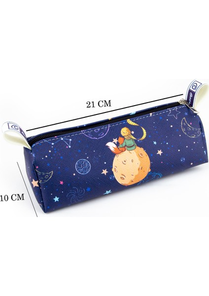 Kalem Kutusu Küçük Prens Temalı Üçgen Tasarım Vegan Deri Kalemlik modelleri