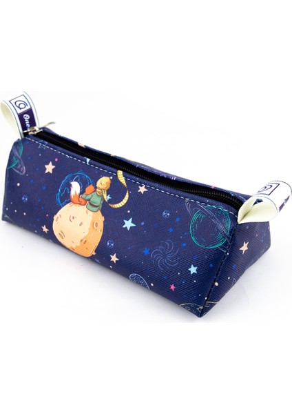 Kalem Kutusu Küçük Prens Temalı Üçgen Tasarım Vegan Deri Kalemlik indirimleri