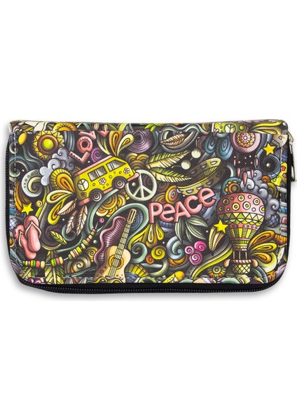 Kalem Kutusu Travel Orginazer Üç Bölmeli Vegan Deri (Kalemlik) fiyatları