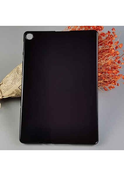 Huawei Matepad T10S Uyumlu Kılıf Silikon Arkası Buzlu Lüx Koruma S2 Siyah
