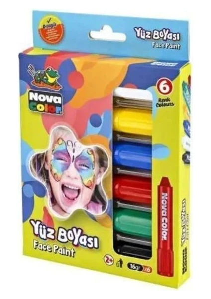 Nova Color Yüz Boyası 6' lı