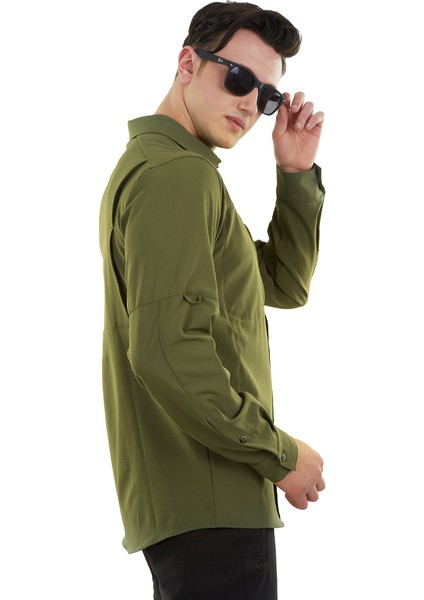 Tegus Uzun Kollu Erkek Gömlek Haki fiyatları