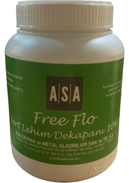 GÜMÜŞ KAYNAK DEKAPANI ASA FREE-FLO (500 GR)