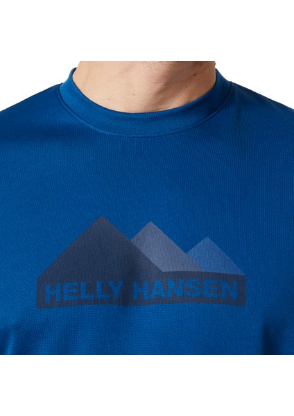 Helly Hansen Hh Tech Graphic Erkek T-Shirt Deep Fjord