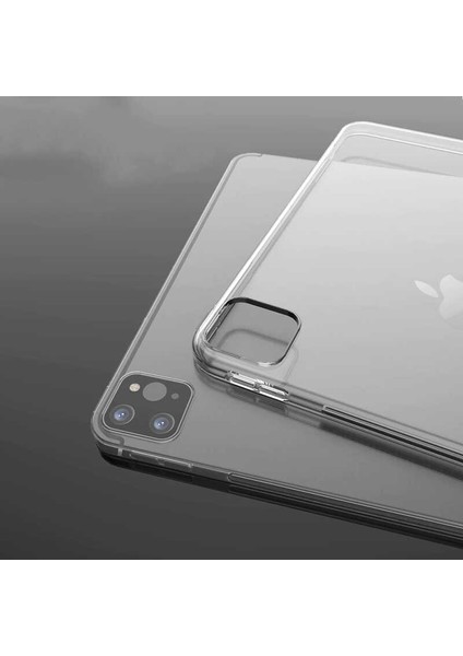 Apple iPad Pro 11 2020 2.nesil Uyumlu Kılıf Silikon Arkası Buzlu Lüx Koruma S2 Siyah