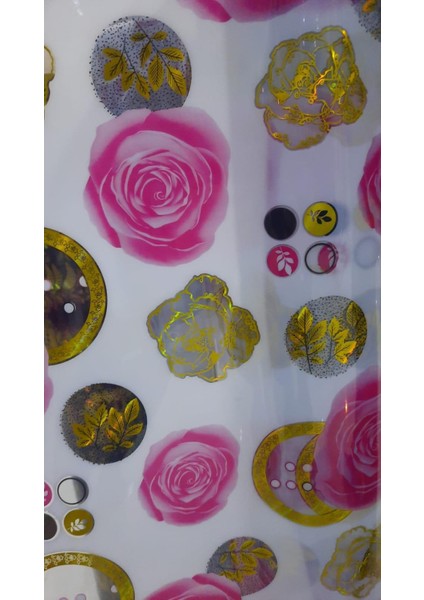Gül Başlı Desenli Masa Örtüsü 80 CM X 160 CM