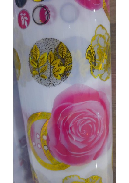 Gül Başlı Desenli Masa Örtüsü 80 CM X 160 CM