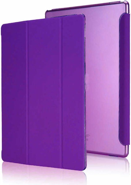 Case Street Apple iPad Air 10.9 2020 4.nesil Kılıf Smart Cover Kapaklı Standlı Uyku Modlu Sm3 Mor