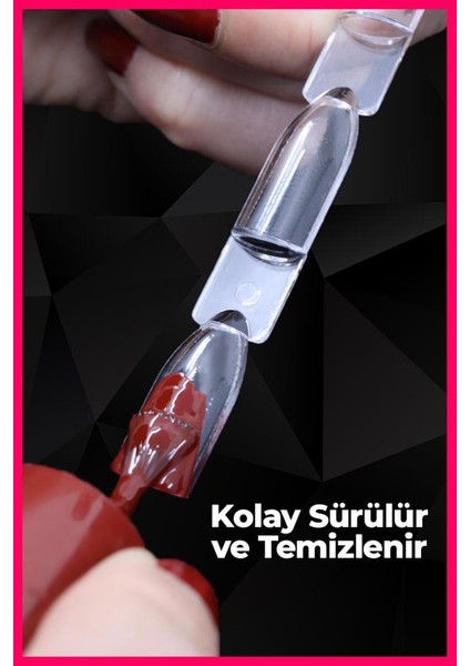 50'li Anahtar Kartela Oje Katoloğu Şeffaf Renk