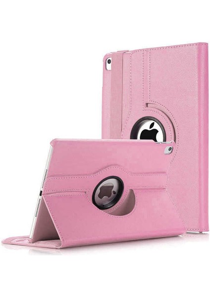 Case Street Apple iPad 9.7 2017 5.nesil Kılıf Kapaklı Standlı 360 Dönebilen Koruma Dn2 Pembe