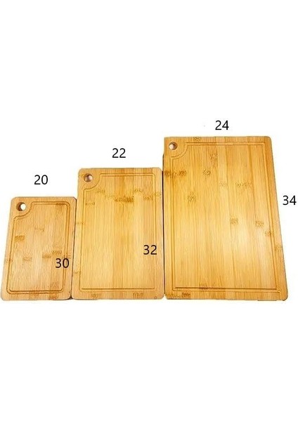 3'Lü Bambu Kesim Panosu Mien-375