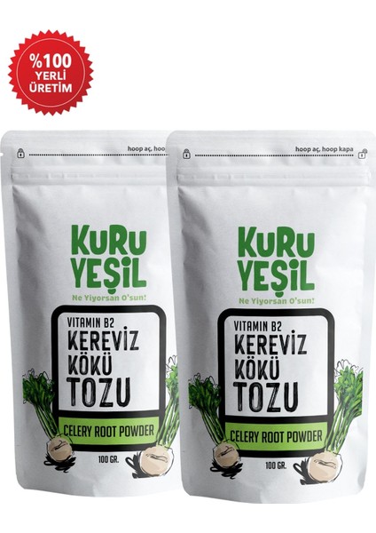 - Kök Kereviz Tozu - Celery Powder - Gluten Içermez - Vegetables Powder - Kereviz Tozu 200 gr