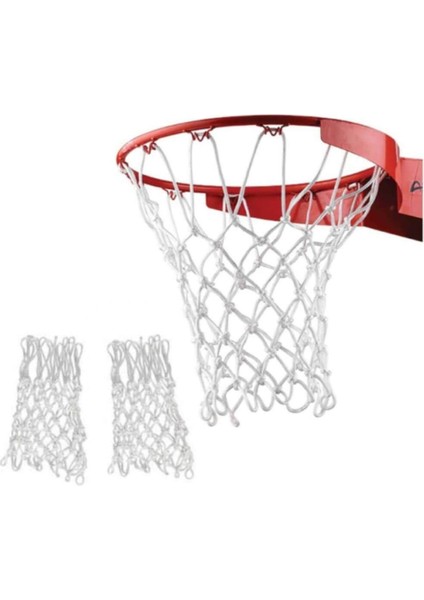 Basketbol Filesi 3,5mm Polyester Beyaz - 2 Adet