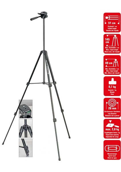 Braun 200 S Profesyonel Video ve Fotoğraf Tripod