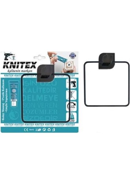 KTX - 2919 Siyah Lüks Kare Havluluk